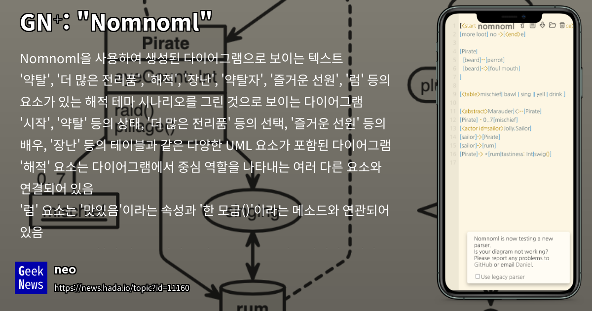 "Nomnoml" | GeekNews