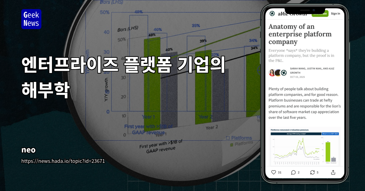 엔터프라이즈 플랫폼 기업의 해부학