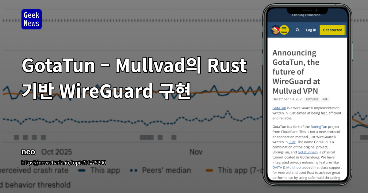 GotaTun – Mullvad의 Rust 기반 WireGuard 구현