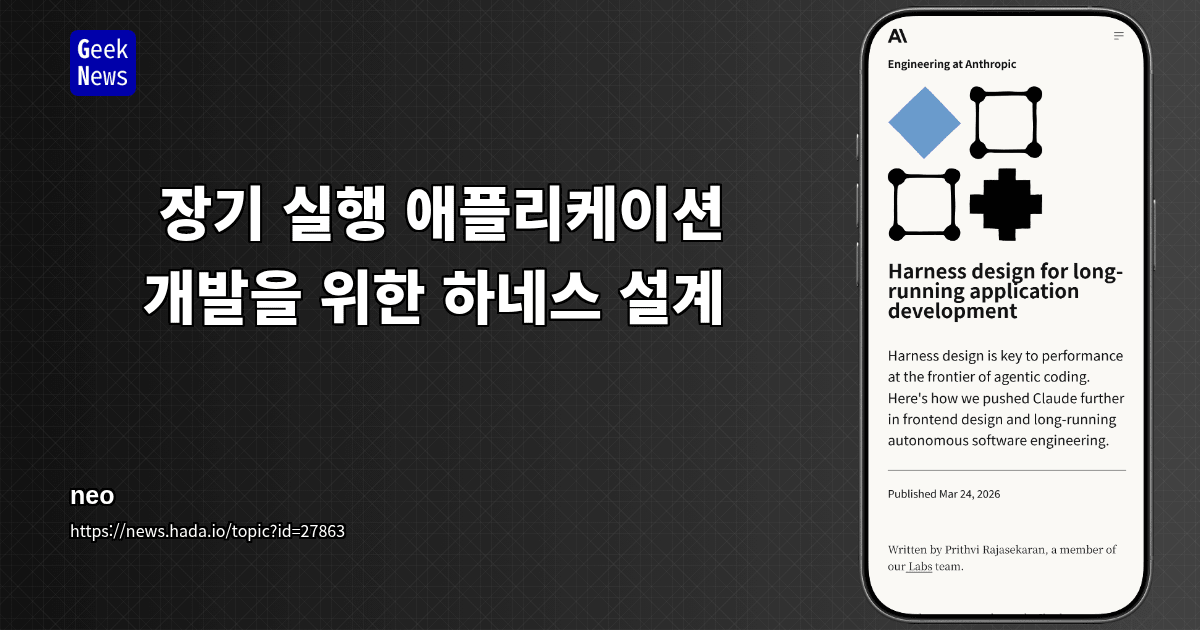 장기 실행 애플리케이션 개발을 위한 하네스 설계