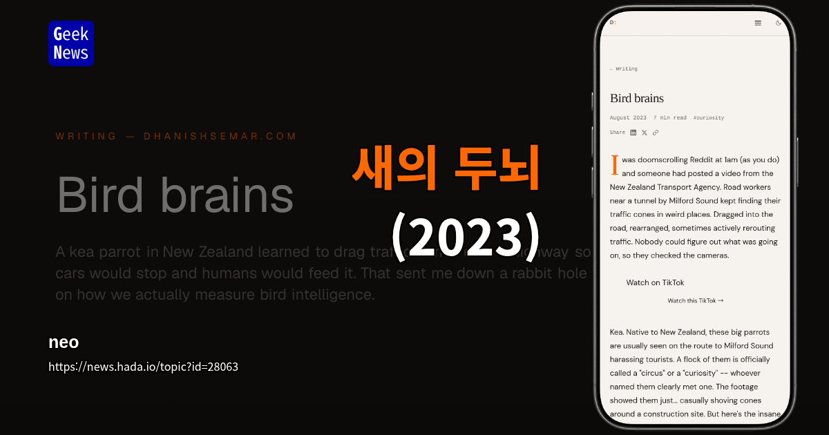 새의 두뇌 (2023)