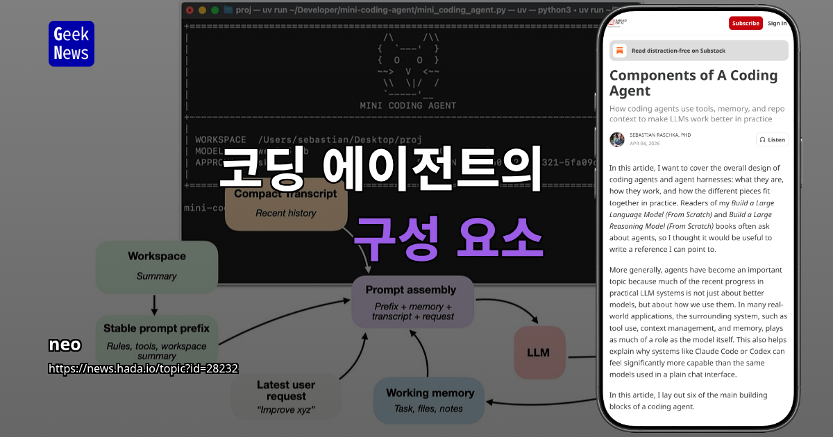 코딩 에이전트의 구성 요소