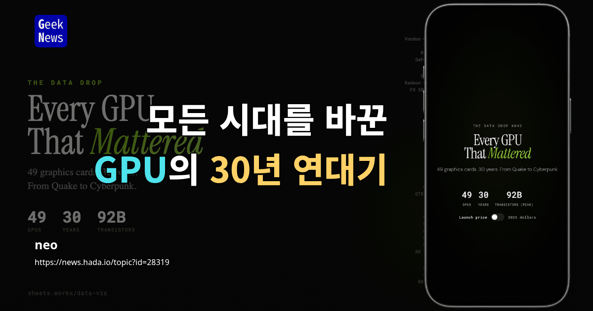 모든 시대를 바꾼 GPU의 30년 연대기