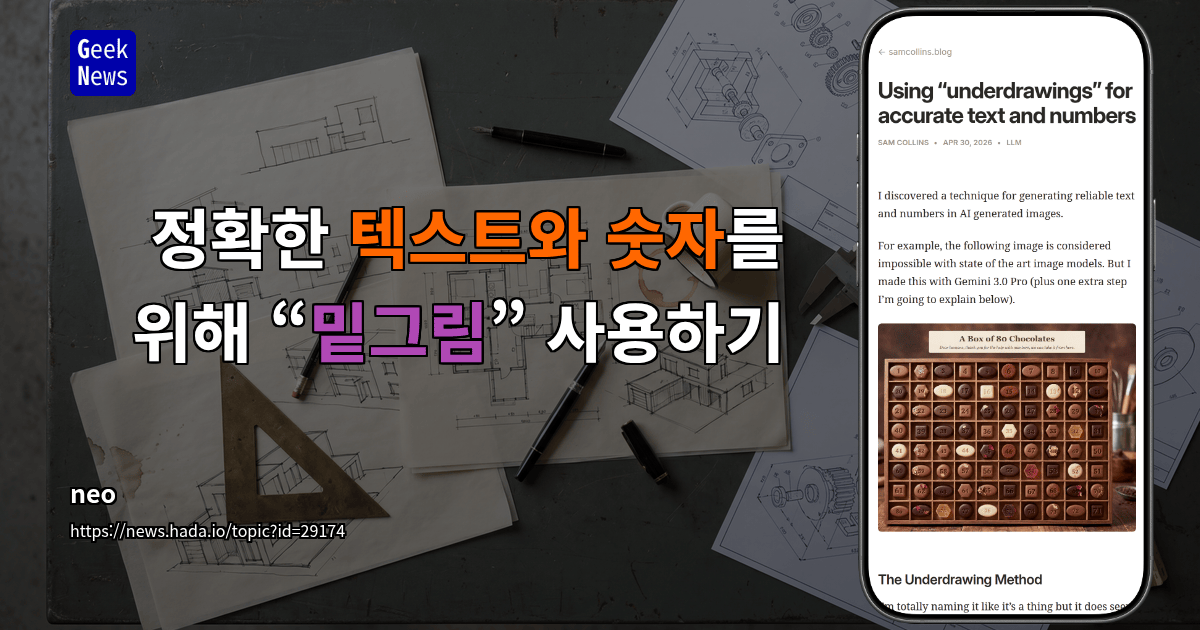 정확한 텍스트와 숫자를 위해 “밑그림” 사용하기