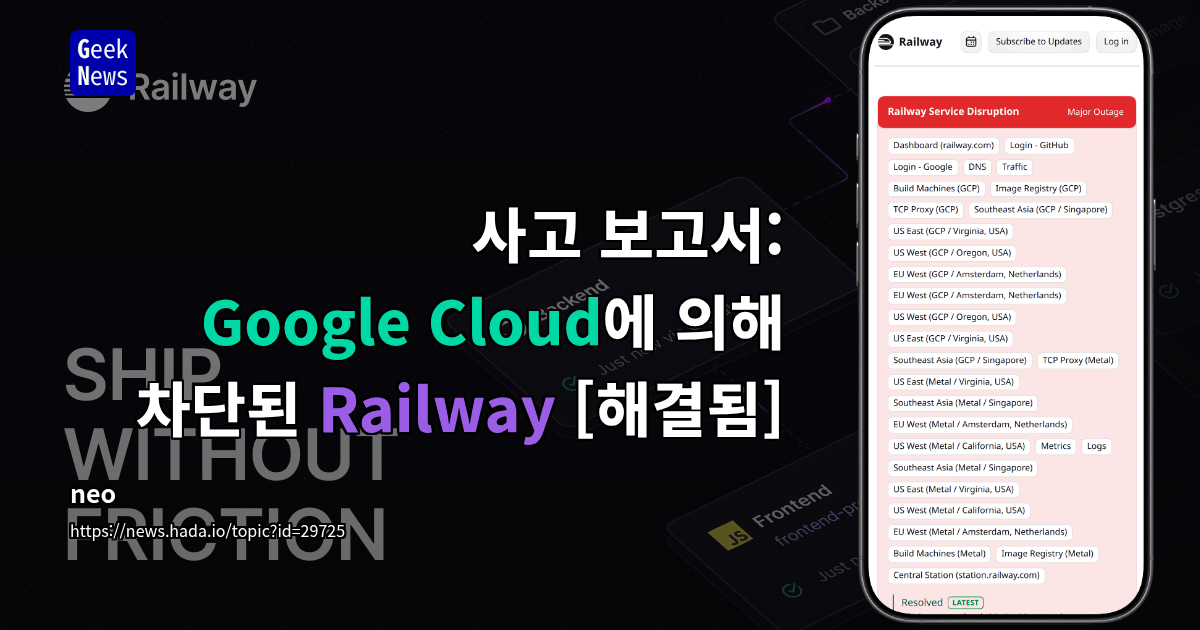`Railway` Outage Resolved After `Google Cloud` Account Block