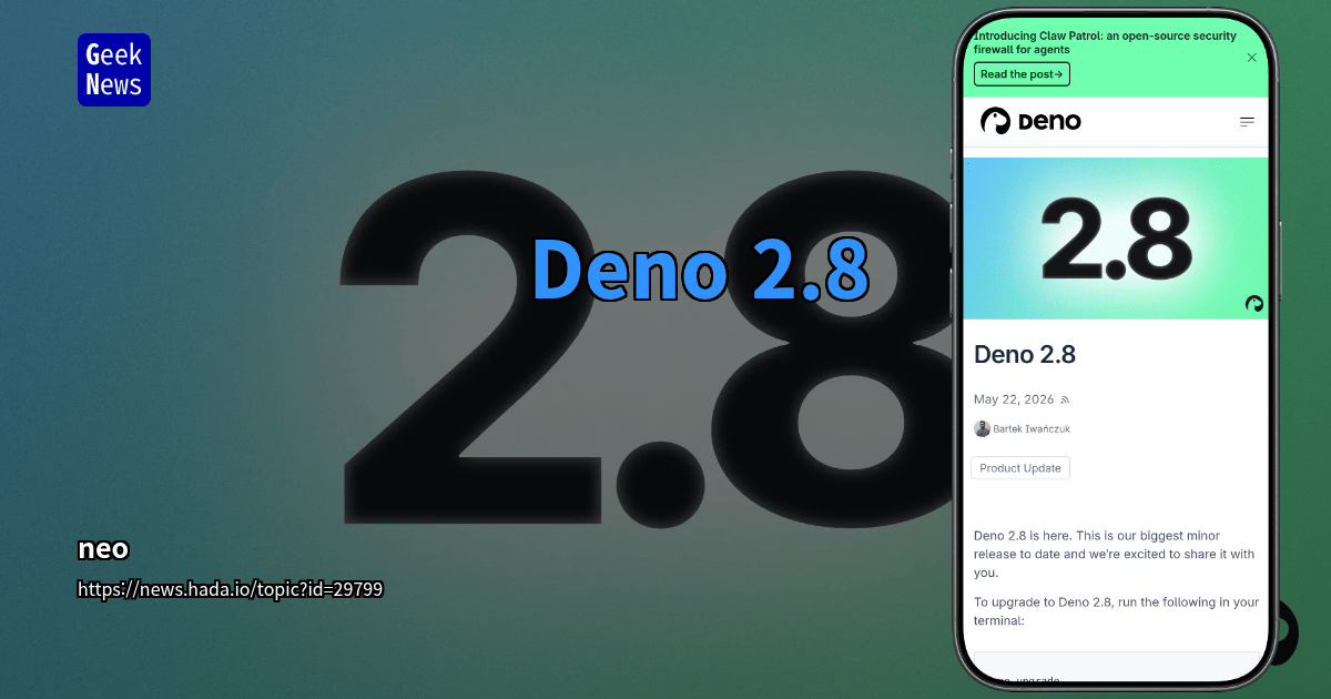 Deno 2.8