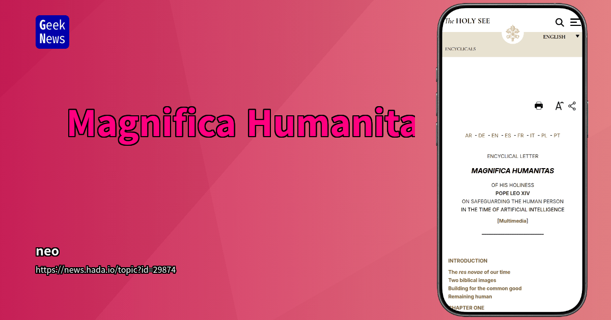 Magnifica Humanitas
