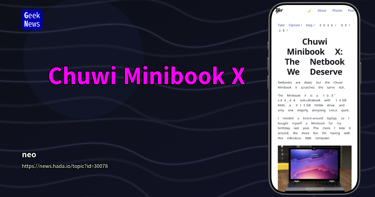 Chuwi Minibook X