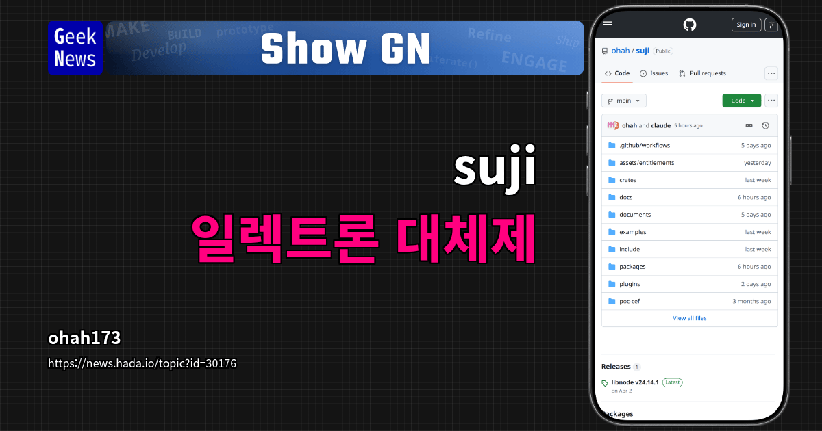 Show GN: suji - 일렉트론 대체제