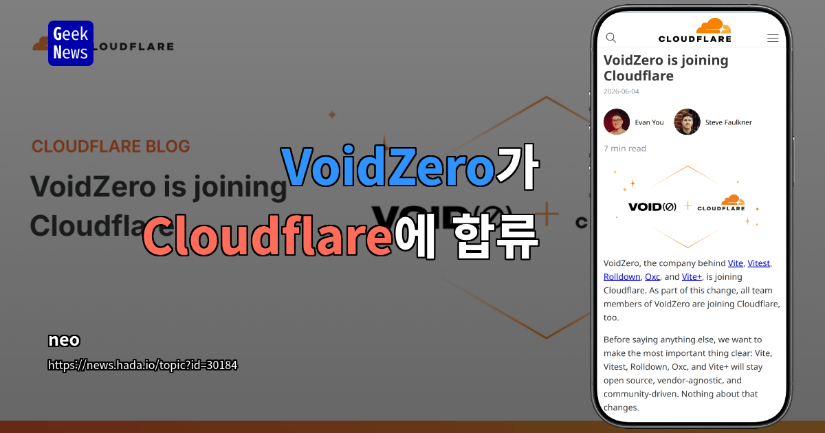 VoidZero가 Cloudflare에 합류합니다