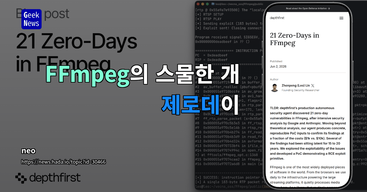 FFmpeg의 스물한 개 제로데이