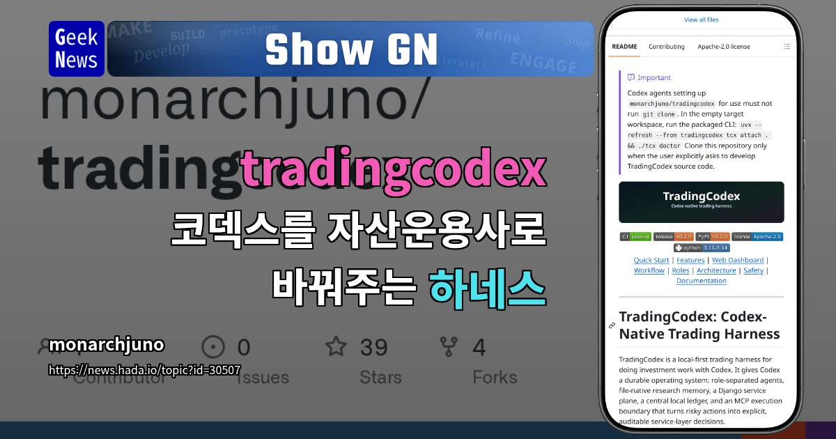 Show GN: tradingcodex - 코덱스를 자산운용사로 바꿔주는 하네스
