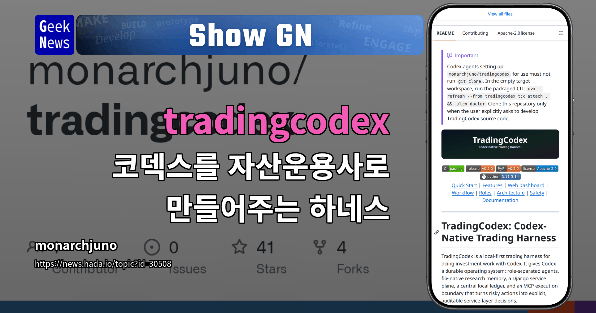 Show GN: tradingcodex - 코덱스를 자산운용사로 만들어주는 하네스