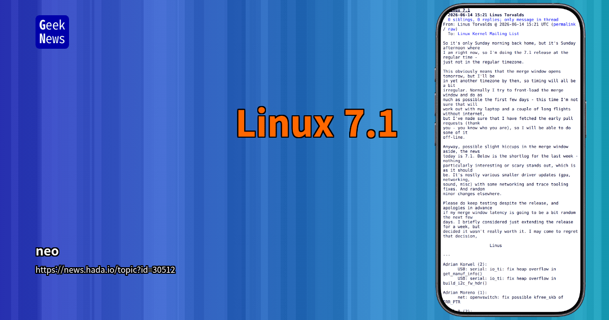 Linux 7.1