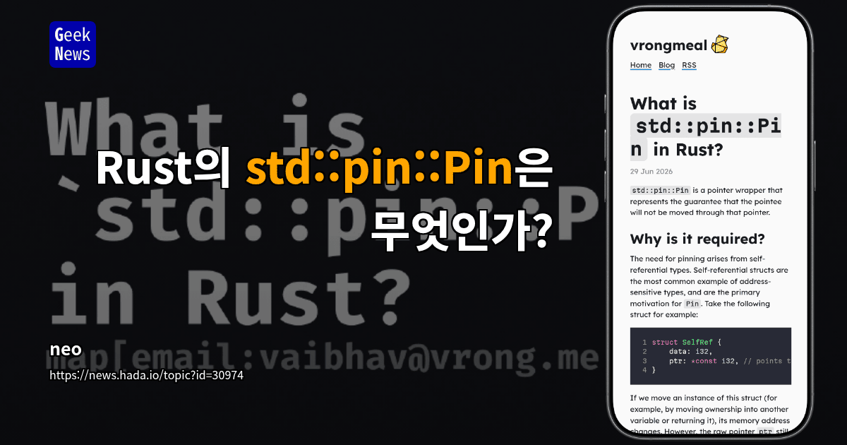 Rust의 std::pin::Pin은 무엇인가?