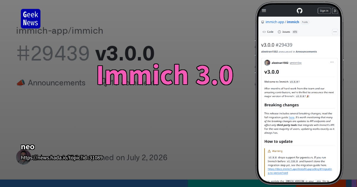 Immich 3.0