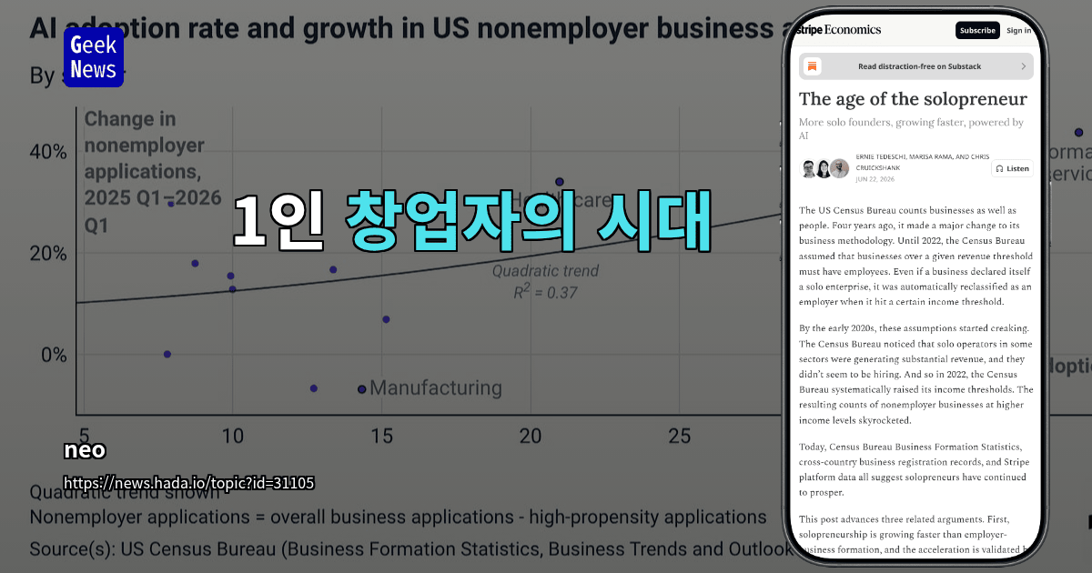 1인 창업자의 시대