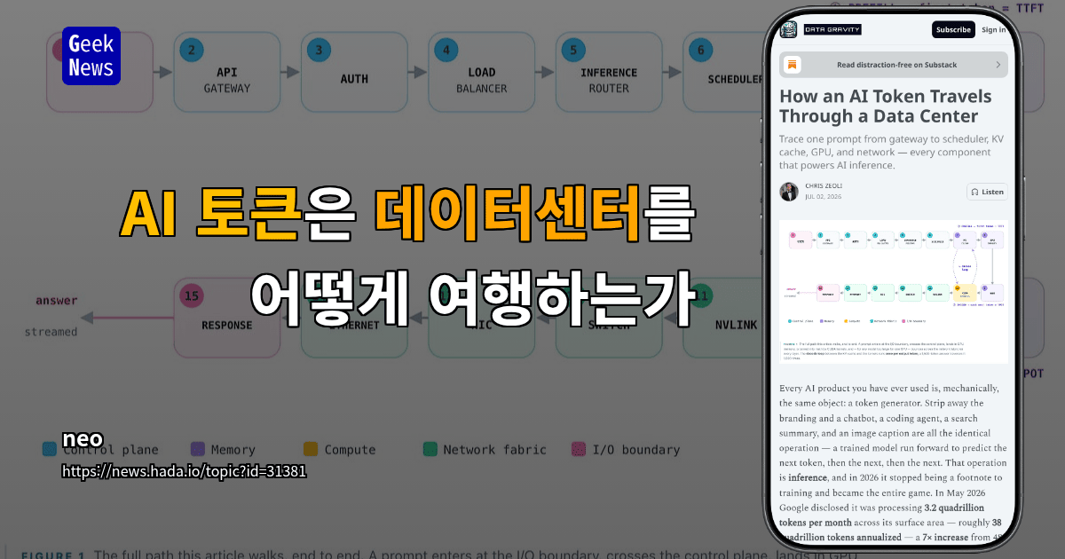 AI 토큰은 데이터센터를 어떻게 여행하는가
