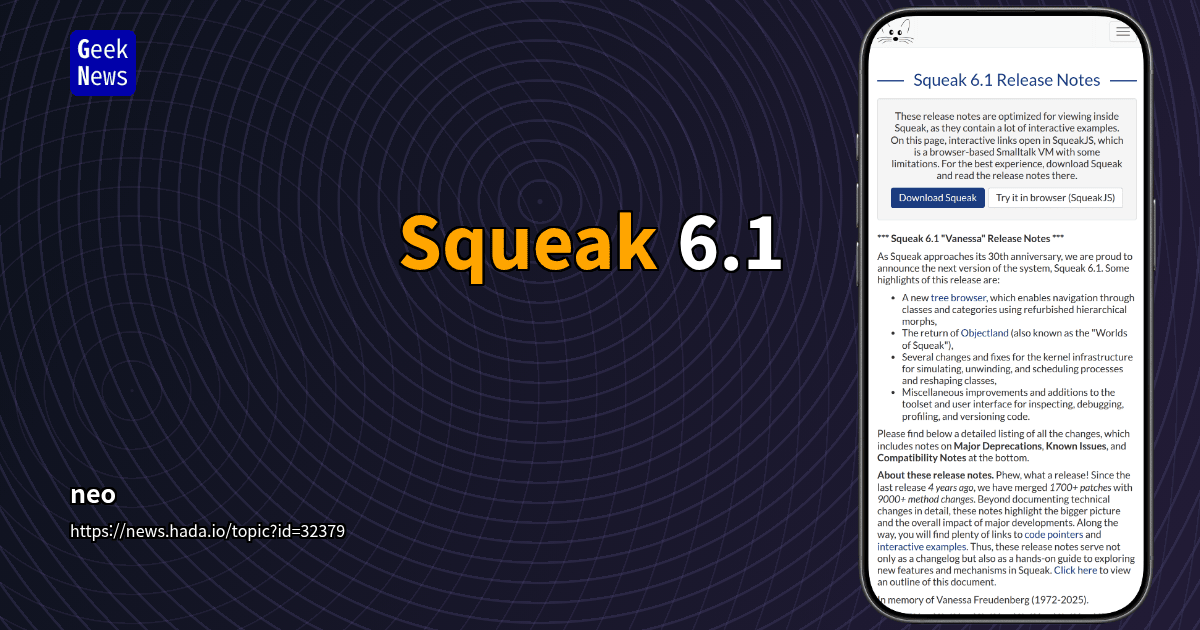 Squeak 6.1