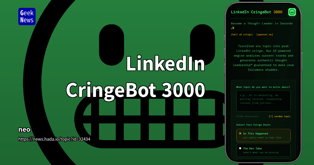 LinkedIn CringeBot 3000