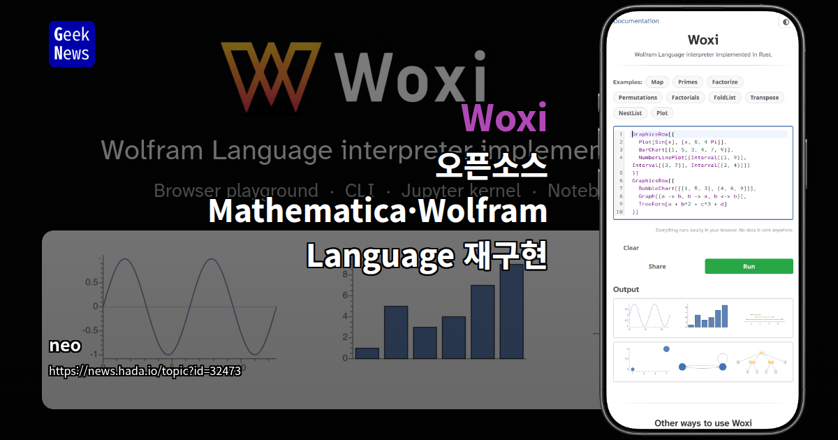 Woxi - 오픈소스 Mathematica·Wolfram Language 재구현