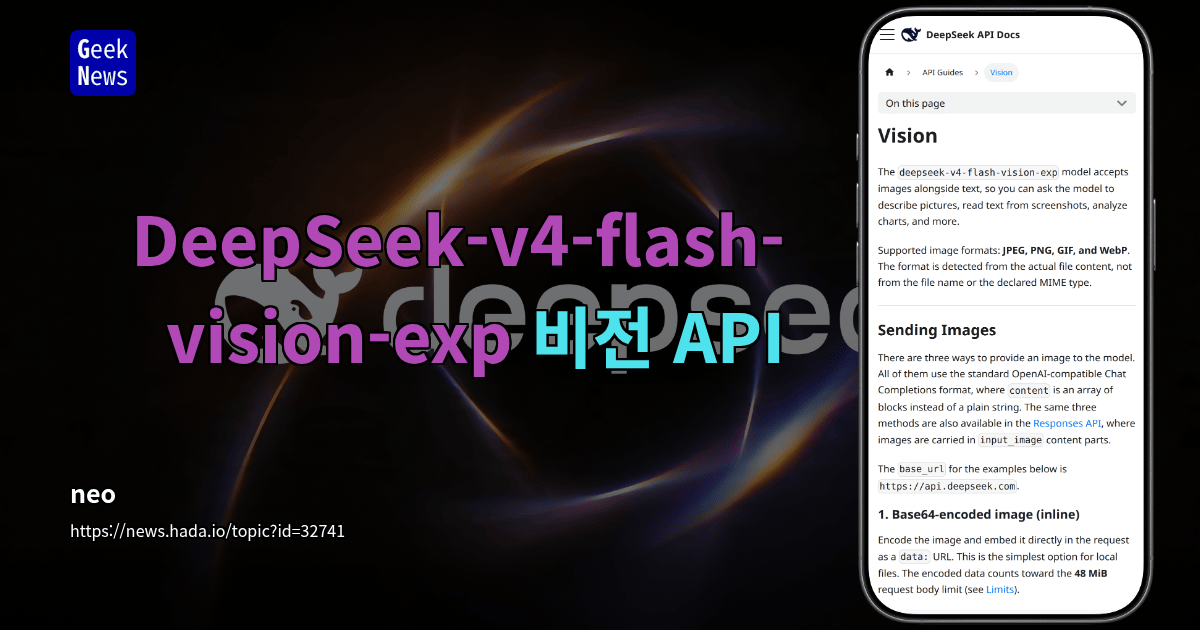 DeepSeek-v4-flash-vision-exp 비전 API