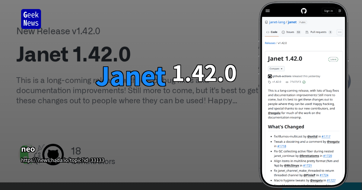 Janet 1.42.0