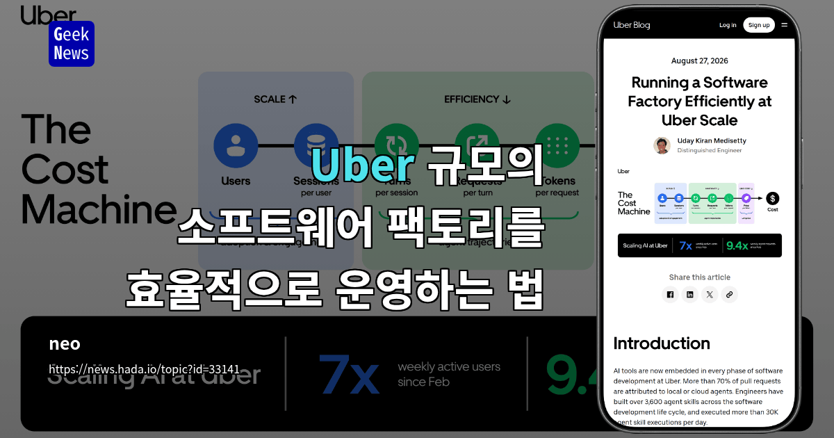 Uber 규모의 소프트웨어 팩토리를 효율적으로 운영하는 법