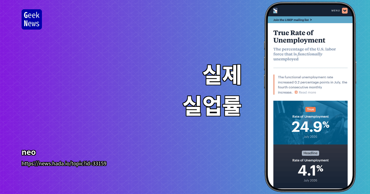 실제 실업률
