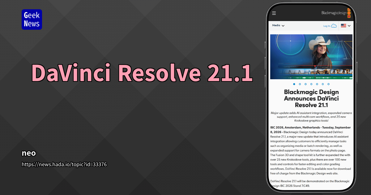 DaVinci Resolve 21.1