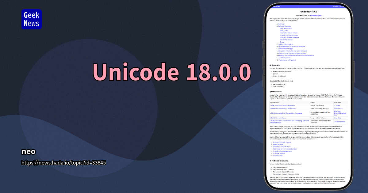 Unicode 18.0.0
