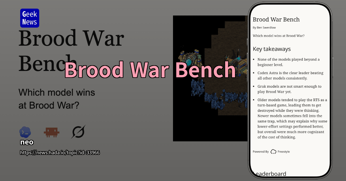 Brood War Bench