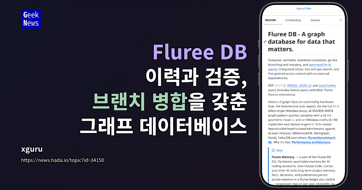 Fluree DB - 이력과 검증, 브랜치 병합을 갖춘 그래프 데이터베이스