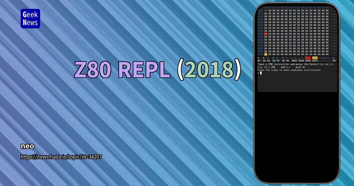 Z80 REPL (2018)