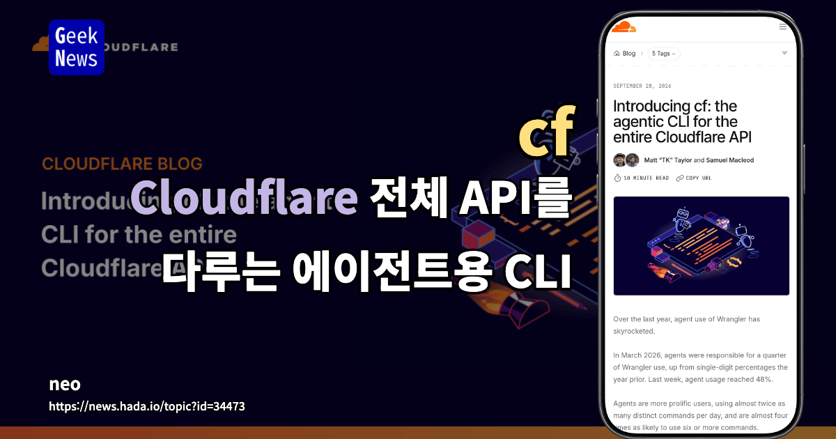 cf - Cloudflare API를 위한 에이전트형 CLI