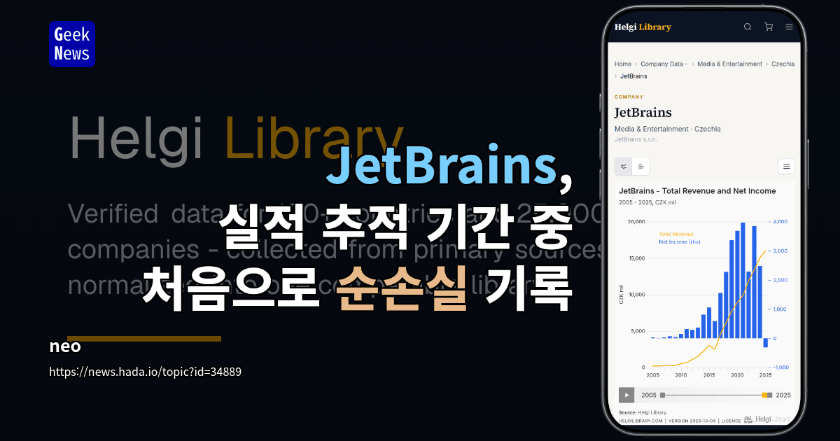 JetBrains, 실적 추적 기간 중 처음으로 순손실 기록