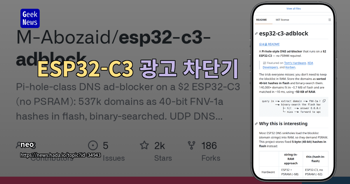 ESP32-C3 광고 차단기
